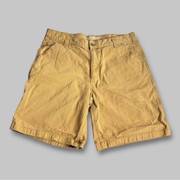 Carhartt Rugged Flex Relaxed Fit Brown Knee length Cargo  Shorts Size 38 - Picture 2 of 15